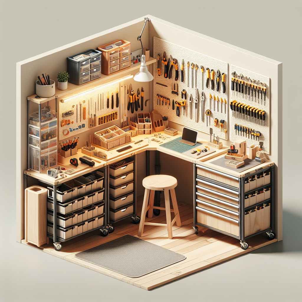 Jak urządzić kącik do majsterkowania w małym mieszkaniu